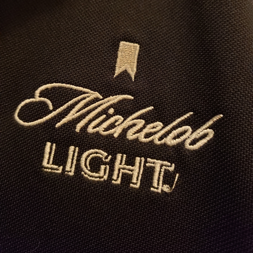 Mens Michelob Light long sleeve polo